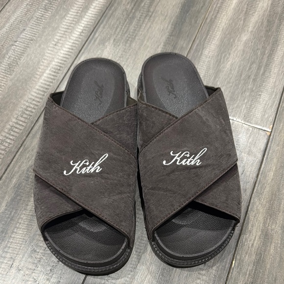 Kith Black Slide Sandals - Picture 1 of 6